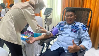 Lapas Narkotika IIA Tanjungpinang Beserta Anggota Ikut Partisipasi HDKD dengan Donor Darah