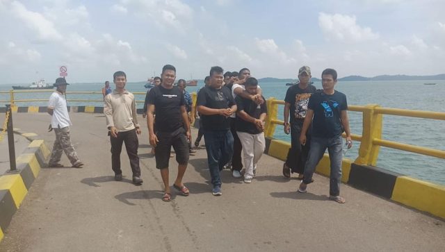 Pelaku begal dibekuk Anggota Polsek Bintan Timur,Minggu (16/07/2023)
