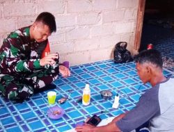 Babinsa Kampung Bugis Komsos Bahas Judi Online