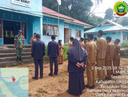 Babinsa Desa Mamut Koramil 06/0315 TPI Gelar Apel Luar Biasa, Ingatkan Warga Tak Terprovokasi Isu Demo