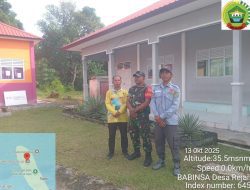 Babinsa Desa Rejai Koramil 06/Senayang Gelar Patroli Keamanan di SMA Negeri 1 Rejai