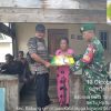 Babinsa Tanjung Kelit Koramil 06/Senayang Dampingi Pembagian Beras Bantuan Pemerintah di Dusun III Linau