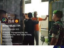 Razia Gabungan Digelar di Rutan Kelas I Tanjungpinang, Pastikan Keamanan dan Ketertiban Warga Binaan