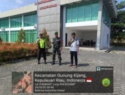 Babinsa Kawal Koramil 02 Bintim Laksanakan Patroli Keamanan di Kawasan Ekonomi Khusus Galang Batang