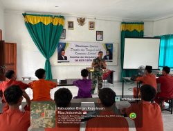 Babinsa Sungai Lekop Koramil 02 Bintim Jadi Narasumber Patroli Keamanan Sekolah SMA Negeri 1 Bintan Timur