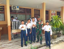 Koramil 01/Kota Pantau Penyaluran MBG untuk Sekolah dan Posyandu di Batu IX