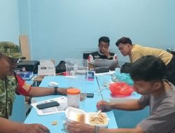 Babinsa Tanjung Ayun Sakti Koramil 01 Kota Pererat Silaturahmi Warga di Momentum Idul Fitri