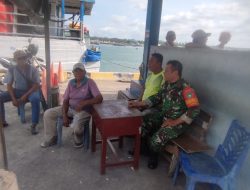 Babinsa Tanjungpinang Kota Koramil 01 Kota Ajak Warga Tingkatkan Keamanan Lingkungan