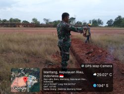 Koramil 02/Bintim Pantau Pembangunan KDMP di Mantang Baru